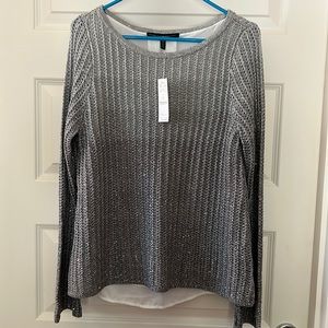 NWT white house black market sequin ombre long twoer